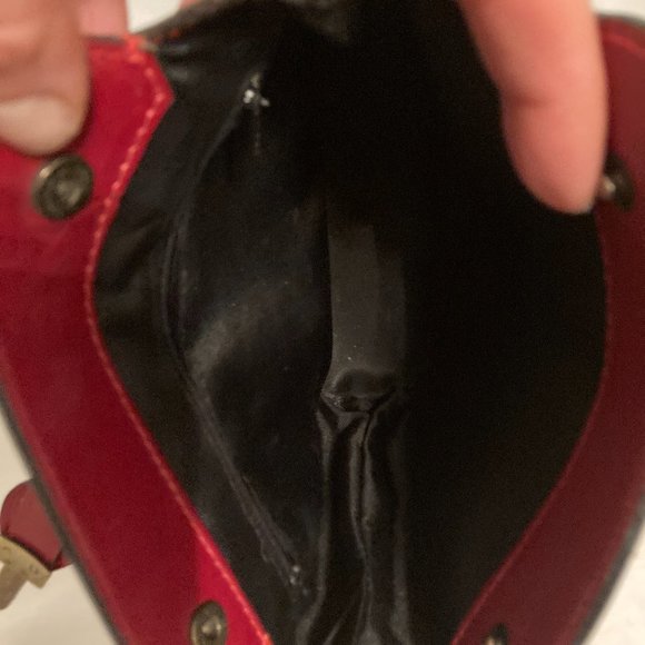 Luisa Red leather small crossbody bag - Picture 4 of 12